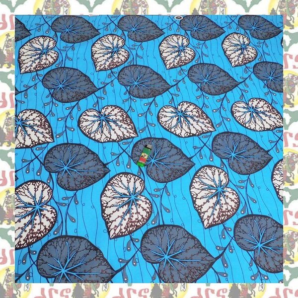 【SALE/180cm x 110cm/2ヤード】アフリカンプリント生地 barg-i50 アフリカ布 アフリカ生地 ゴールドプリント アンカラ キテンゲ パーニュ
