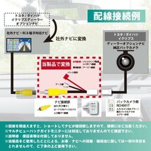 【DB5】トヨタ純正バックカメラ 変換アダプタ NSZN-Z66T NSCD-W66 NSZT-W62G RCA対応 ナビ用 配線コード 社外ナビ変換 接続 リアカメラ_画像3