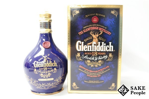 激安セール商品 古酒　グレンフィディック18年黒陶器エンシェントリザーブ ウイスキー