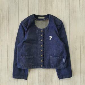 PINK HOUSE/ Pink House / both sides print / no color Denim jacket / snap-button / Kids / child clothes 