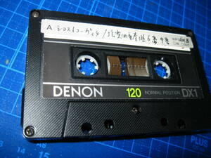 使用済み　中古　 カセットテープ　DENON　DX1　　Type1　ノーマル　120分 1本 　爪あり　　No.9442