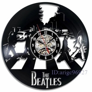 O810★新品BEATLES ビートルズ　アビイロード　ロック　レコード クロック 時計 壁掛け時計 ウォールクロック インテリア　マッカート