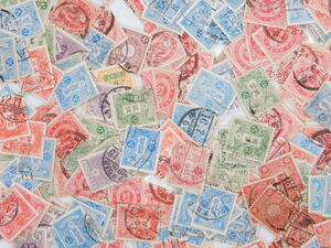 日本切手 テーマ 菊切手 田沢切手 5０枚 使用済切手 トピカル アンティーク コラージュ 紙もの