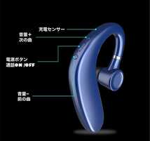 １円〜!送料無料 イヤホン Bluetooth 5.0 ワイヤレス　片耳 ブルートゥース ハンズフリー 耳掛け 長時間通話 左右兼用 イヤフォン _画像6