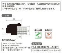 水彩用額縁 アルミフレーム 大サイズ軽量タイプ SG-704P サイズ50P_画像2