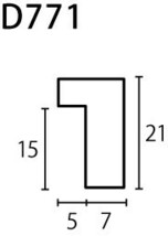 水彩用額縁 木製フレーム D771 アクリル付 F8号_画像2