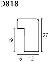 デッサン用額縁 木製フレーム D818 アクリル 太子_画像2