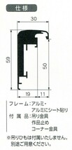 油彩額縁 油絵額縁 アルミフレーム 仮縁 CD-22 サイズP10号_画像2