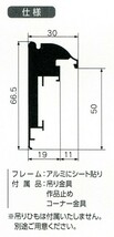 油彩額縁 油絵額縁 アルミフレーム 仮縁 CD-88 サイズP50号_画像2