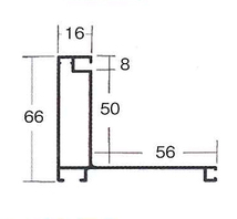 額縁　油絵/油彩額縁 アルミフレーム 仮縁 6568（フロート５０） M3号 チタン ( シルバー系 )_画像2