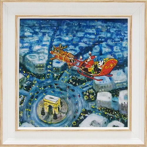 Framed painting Gaspard and Lisa Art S size Merry Christmas!, Artwork, Painting, others