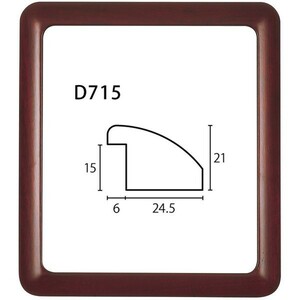 色紙額縁 木製フレーム D715 アクリル付 274X244mm