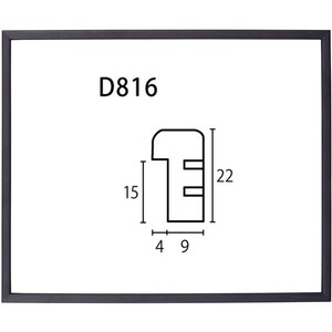 色紙額縁 木製フレーム D816 アクリル付 274X244mm