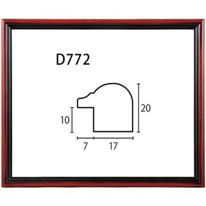 正方形の額縁 木製フレーム D772 アクリル付 200X200mm