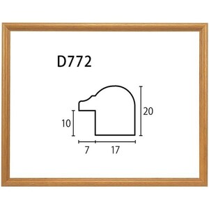 水彩用額縁 木製フレーム D772 アクリル付 F8号