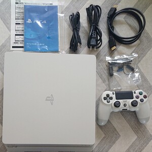 1000円値下げ!中古美品PlayStation4 グレイシャー・ホワイト500GB CUH-2100AB02 PS4本体 白