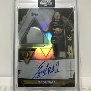 WWE IO SHIRAI AUTO 2021 TOPPS FULLY LOADED TRASH CAN RELIC Autograph Signature 紫雷イオ しらいいお 直筆 サイン スターダム プロレス