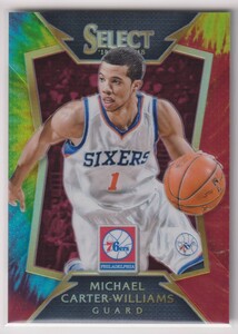 NBA MICHAEL CARTER-WILLIAMS 2014-15 PANINI SELECT BASKETBALL Prizm Tie Dye /25 枚限定 マイケル カーター ウィリアムズ REFRACTOR