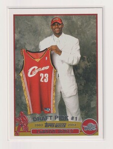 NBA LEBRON JAMES ROOKIE CARD 2003-04 Topps No.221 BASKETBALL CAVALIERS レブロン ジェームス ルーキーカード LAKERS レイカーズ