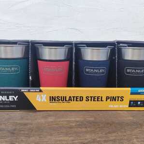 【旧ロゴ廃番品・未使用含む】スタンレー STANLEY ステンレス製 断熱 パイント 4色セット 473ml
