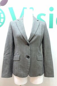 et vousevu- шерсть tailored jacket маленький размер 32 серый 