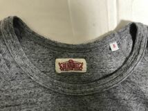 本物ハリウッドランチマーケットHOLLYWOODRANCHMARKETコットン無地半袖Tシャツメンズミリタリーアメカジサーフ3グレー日本製インナーL_画像4