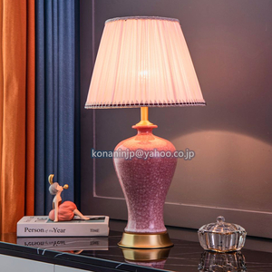 人気商品 高級陶器 卓上ランプ エナメルセラミック照明スタンドライト デスクライト 