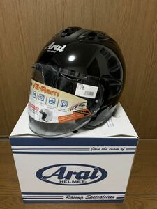 未使用　Arai アライ VZ-RAM　XLサイズ　グラスブラック　バイク　ネオクラシック　ジェットヘルメット ツーリング　春　夏　SNELL 