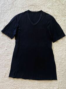 FORME 3'3204322896 sizeS VネックTシャツ メンズ カットソー ブラック 黒 フォルメ フォルム