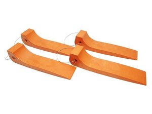  tire ske-ta- orange 4 piece set tire skate loading car selfloader wrecker car oriented USA made wrecker supplies tool Tire Skate Orange