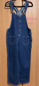 【オーバーオール】mili・mili(ミリミリ) デニムサロペットツナギ (品番 YA216234) size:L IDG★美品★