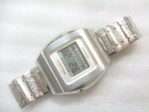 超レアモデル70s初期カシオ02-503厚型デジタル腕時計動品（ジャンク品）　U238
