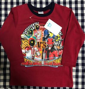 新品未使用　快盗戦隊ルパンレンジャーVS警察戦隊パトレンジャー　Tシャツ　100