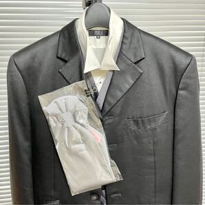ネクタイ新品付 タキシード フルセット ブラック PERLA Sサイズ