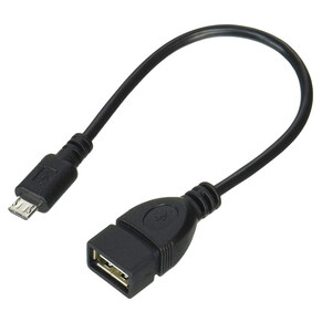 変換ケーブル microUSBホストケーブル microUSB・オス - USB A・メス 約20cm 変換名人 USB-MCH/CA20/6124/送料無料メール便 ポイント消化