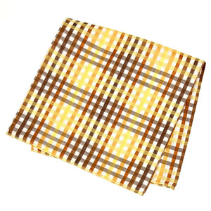 SIMONNOT GODARDsi mono go Dahl new goods * outlet handkerchie chief cotton cotton 100% France made 31×31cm Brown check 