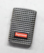 【期間限定お値下げ】シュプリーム Supreme 17AW Diamond Cut Zippo Armor Caseジッポライター_画像3