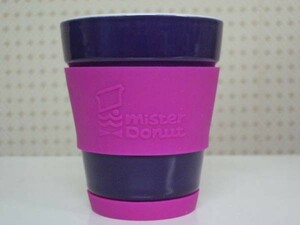  Mister Donut не продается * ошибка do* красочный высокий стакан * лиловый × розовый * керамика производства 