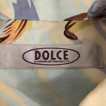 DOLCE 長袖シャツ 総柄 ドルチェ アロハシャツ ゴルフ レーヨン_画像8