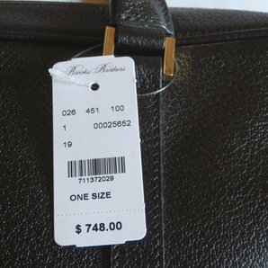 新品【送料無料】ブルックスブラザーズ ブリーフケース バッファロー革 Brooks Brothers Buffalo Leather Soft Briefcase US$748の画像8