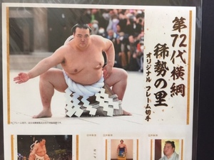 第72代 横綱 稀勢の里 オリジナル　フレーム切手　82円×10枚