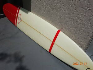 激レア! jack's surf shop ジャックス サーフ ショップ オリジナル ロングボード レッド ホワイト 9.3フィート位 283cm 即使用セット USA製