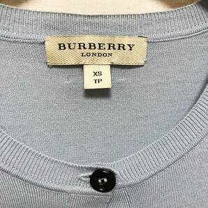 BURBERRY カーディガン 水色 レディース バーバリー HAF2207-34-S8-M3の画像3