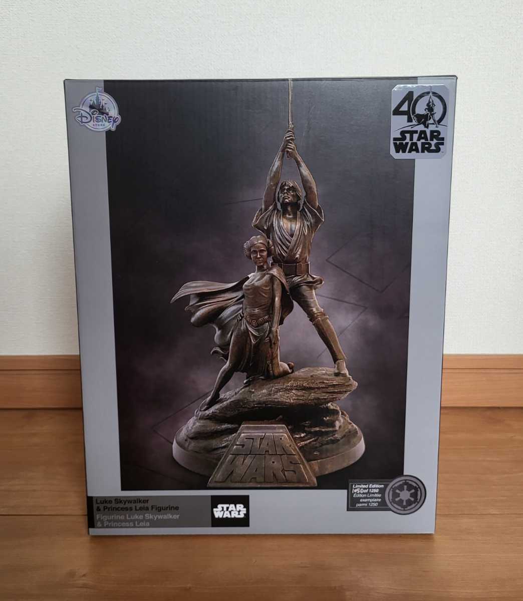 新品☆スター・ウォーズ 40周年記念スタチュー ルーク&レイア 限定1250