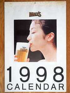 1998年 鈴木京香 サントリー MALT'S カレンダー 未使用保管品