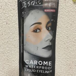 CAROME ウォータープルーフリキッドアイライナーピンクバーガンディーダレノガレ明美プロデュース