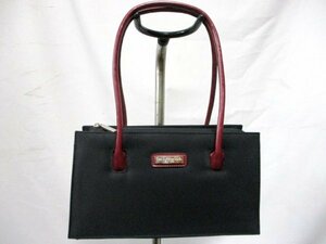 【O659】THE SUPERMODEL/ザスーパーモデル◇ハンドバッグ　中綿入り　ボックス型　BK　W28cm