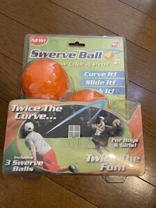 未開封　SWERVE BALL　変化球ボール　いろいろな変化球を自由に投げられるボール 3個入り　野球　キャッチボール