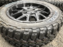 4本セット送料無料 NITRO POWER DERINGER デリンジャー 17X6.5 6/139.7 ブラック MUDSTAR radial M/T 215/60R17 ハイエース ホワイトレター_画像8