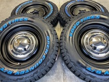 4本セット DEAN CROSSCOUNTRY 16x5.5J 5/139.7 +20 ブラック TOYO トーヨー OPENCOUNTRY R/T 185/85R16 ホワイトレター ジムニー JB64 JB23_画像1